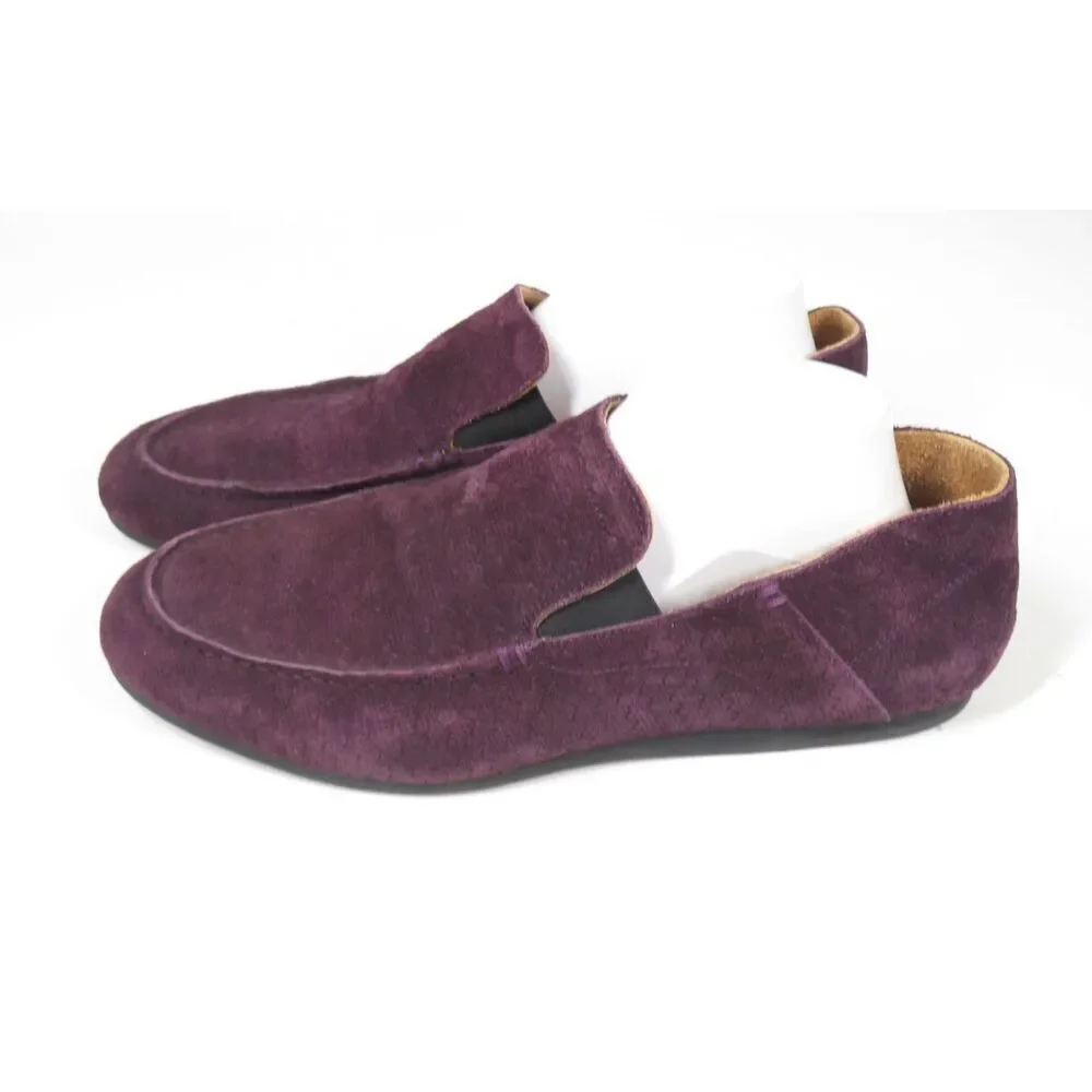 Neil Barrett Royal Purple Suede Loafers Leather Slip On Comfort Men 43 Size 10